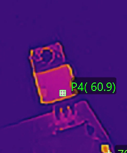 Thermal Image of voltage regulator