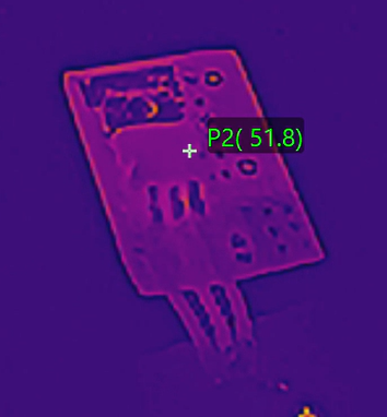Thermal Image of PCB heat sink
